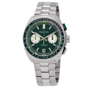 Bulova Racer Chronograph Quartz Green Dial Men's Watch 98B468