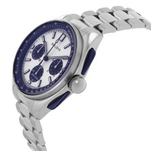 Bulova Lunar Pilot Archive Chronograph Quartz Silver Dial Men's Watch 98K112