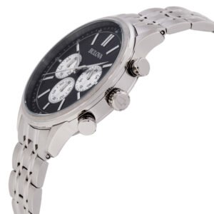 BULOVA Classic Chronograph Quartz Black Dial Men's Watch 96A295