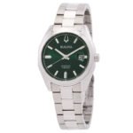 BULOVA Surveyor Automatic Green Dial Men's Watch 96B429