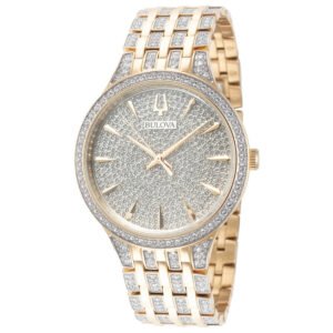 Crystal Phantom 40mm Crystal Pave Dial Men's Quartz Watch 98A229