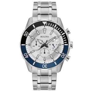 Classic 45mm Silver Dial Men's Quartz Watch 98A257