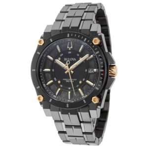 Icon 40mm Black Dial Men's Quartz Watch 98B408