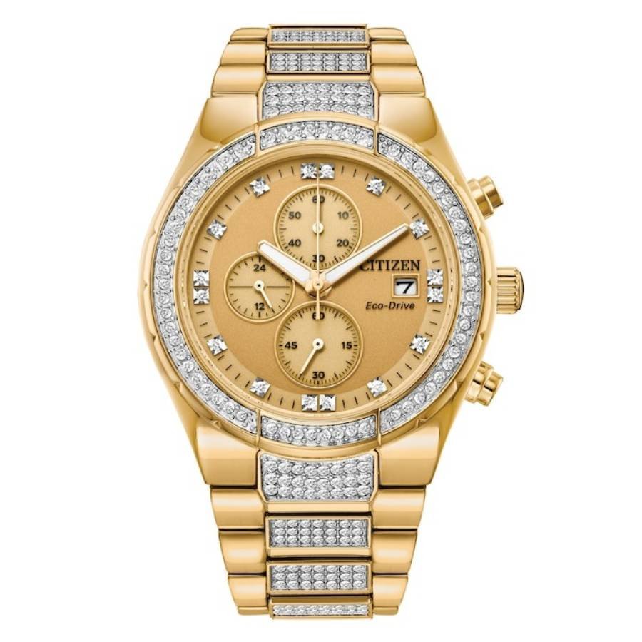 Citizen Corso Eco-Drive Chronograph Watch and Bracelet Box Set CA0752-66P - luxury watch