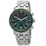Citizen Brycen Chronograph Eco-Drive Green Dial Men's Watch CA0851-56X - luxury watch