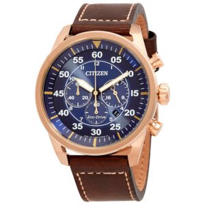 Citizen Avion Chronograph Eco-Drive Blue Dial Men's Watch CA4213-18L - luxury watch