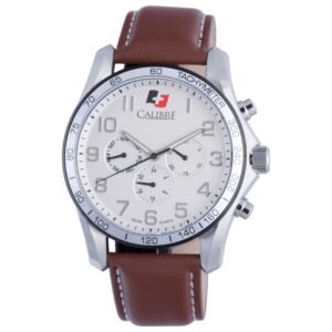 Buffalo 44mm Silver Dial Men's Quartz Watch SC-4B1-04-001