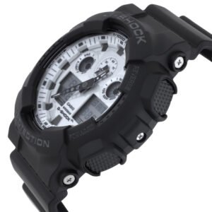 CASIO G-Shock Alarm World Time Quartz Analog-Digital White Dial Watch GA-100WD-1A
