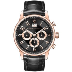 Heritage Chronograph Quartz Black Dial Men's Watch CV3944 - luxury watch