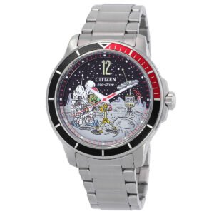 Mickey Astronaut Eco-Drive Coke Bezel Men's Watch AW1709-54W - luxury watch