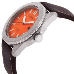CITIZEN Weekender Quartz Orange Dial Men's Watch AW1840-09X