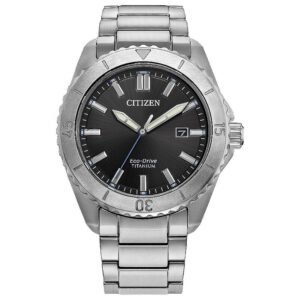 CITIZEN Brycen Super Titanium Black Dial Men's Watch AW1840-50E
