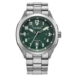 CITIZEN Terra Force Green Dial Men's Watch AW1890-51X