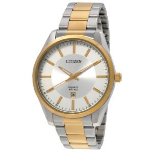CITIZEN Quartz Silver Dial Two-Tone Men's Watch BI1036-57A