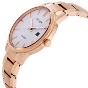 CITIZEN Pair Eco-Drive White Dial Men's Watch BM6973-97A