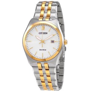 CITIZEN Corso White Dial Two-tone Men's Watch BM7334-58B
