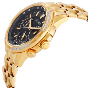 CITIZEN Chronograph Diamond Black Dial Men's Watch BU2082-56E