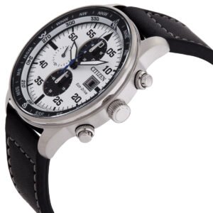 CITIZEN Aviator Chronograph White Dial Men's Watch CA0880-07A