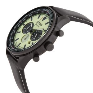 CITIZEN Eco-Drive Chronograph Green Dial Men's Watch CA4505-21X