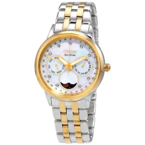 Eco-Drive Calendrier Chronograph Diamond Ladies Watch FD0004-51D - luxury watch