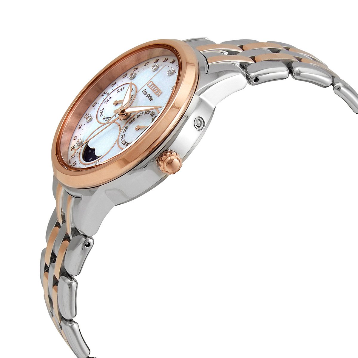 Calendrier Chronograph Diamond Eco-Drive Ladies Watch FD0006-56D - luxury watch