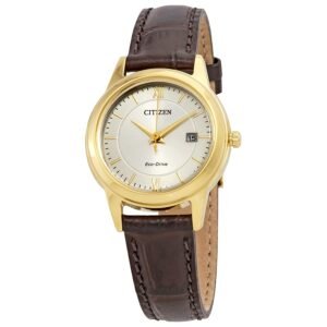 Eco-Drive Corso Silver Dial Ladies Watch FE1082-05A - luxury watch
