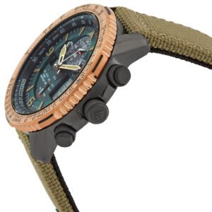 CITIZEN Promaster Skyhawk Perpetual Alarm World Time Chronograph GMT Analog-Digital Green Dial Men's Watch JY8074-11X