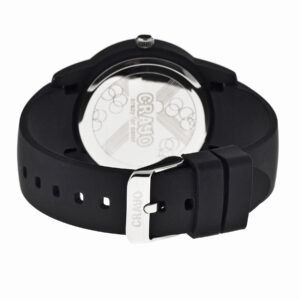 Crayo Festival Black Dial Black Silicone Unisex Watch CR2006