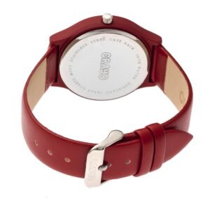 Crayo Jubilee Blue Dial Red Leatherette Watch CRACR4603