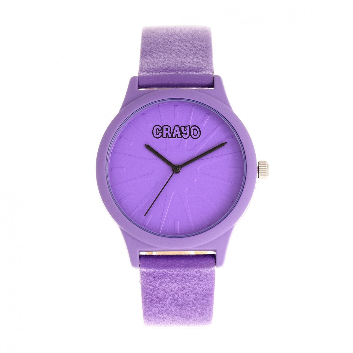 Crayo Splat Quartz Purple Dial Watch CRACR5307