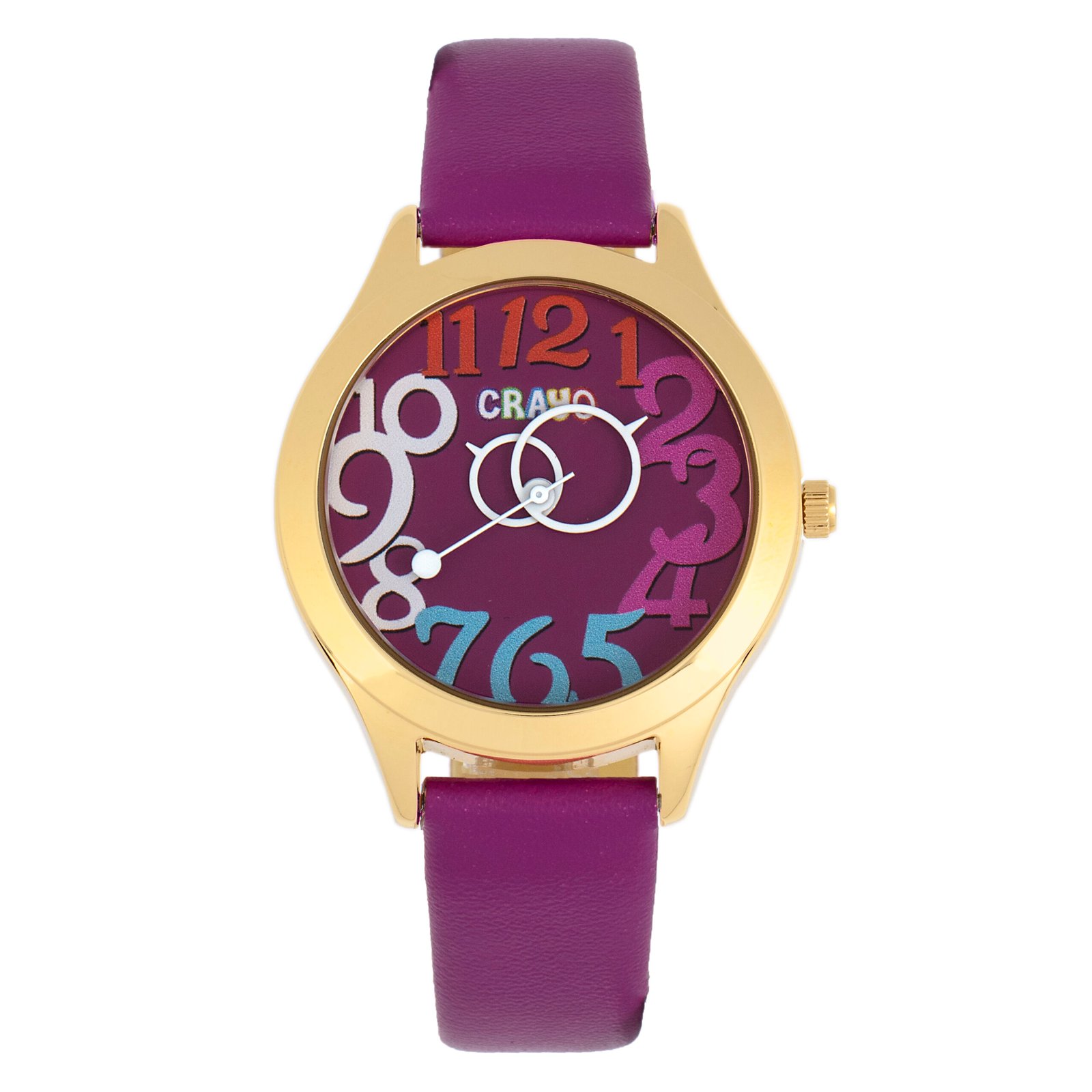 Crayo Spirit Quartz Purple Dial Unisex Watch CRACR5505 - Image 3