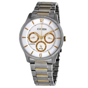 Citizen Quartz White Dial Two-tone Men's Watch AG8358-87A