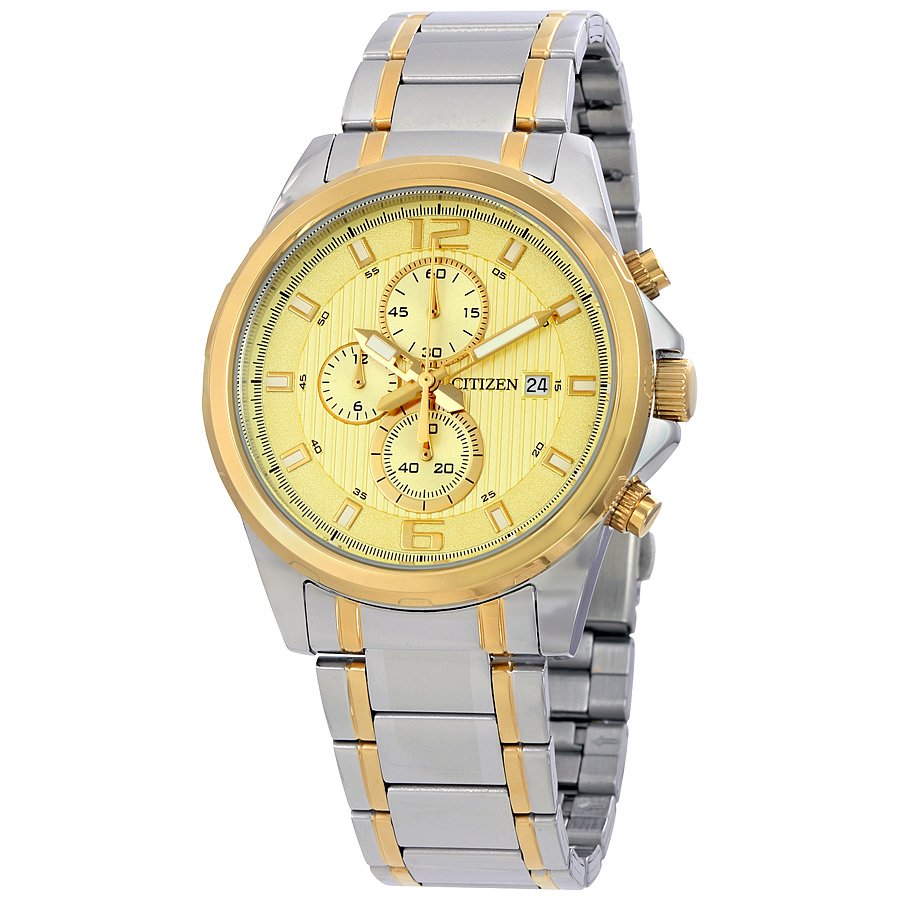 Citizen Chronograph Gold Dial Men's Watch AN3554-54P
