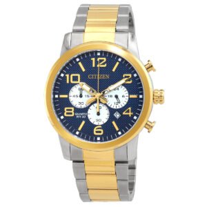 Citizen Chronograph Quartz Blue Dial Two-Tone Men's Watch AN8059-56L