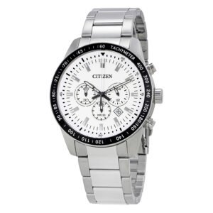 Citizen White Dial Men's Chronograph Watch AN8071-51A