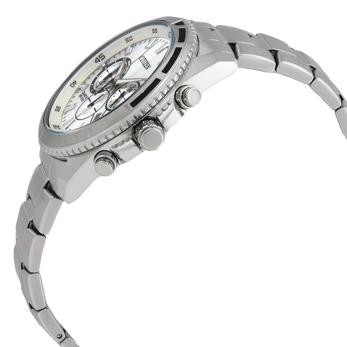 Citizen Chronograph Quartz Silver Dial Men's Watch AN8200-50A - Image 2