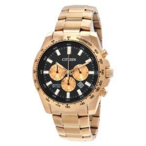 Citizen Sports Chronograph Quartz Black Dial Men's Watch AN8233-51E