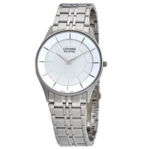 Citizen Stiletto Eco-Drive White Dial Men's Watch AR3010-65A