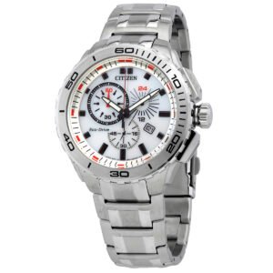 Citizen Eco-Drive White Dial Stainless Steel Men's Watch AT0960-52A