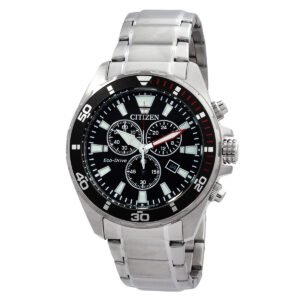 Citizen Brycen Chronograph Eco-Drive Black Dial Men's Watch AT2438-53E