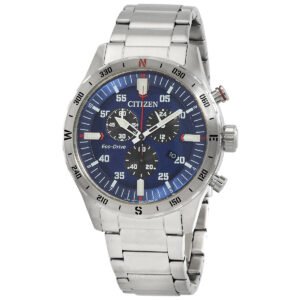 Citizen Chronograph GMT Eco-Drive Blue Dial Men's Watch AT2520-89L
