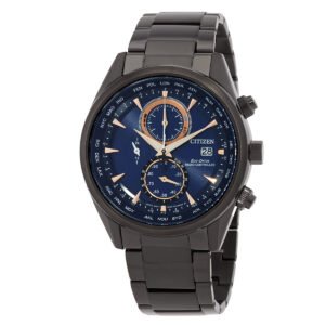 Citizen Radio-Controlled Perpetual Chronograph Dark Blue Dial Men's Watch AT8265-81L