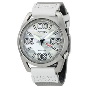 Citizen Eco-Drive Grey Camouflage Dial Men's Watch AW0011-09J