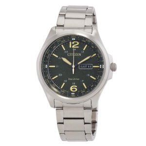 Citizen Eco-Drive Green Dial Men's Watch AW0110-58X