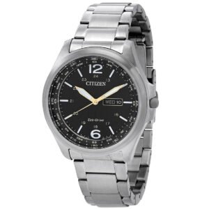 Citizen Eco-Drive Black Dial Men's Watch AW0110-82E