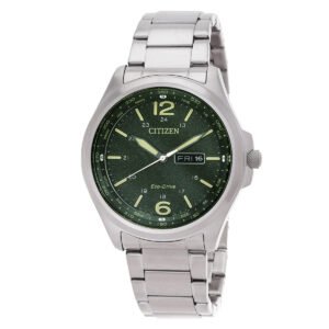 Citizen Eco-Drive Green Dial Men's Watch AW0110-82X