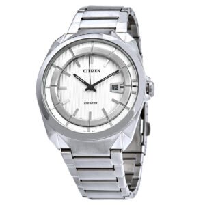 Citizen Eco-Drive White Dial Stainless Steel Men's Watch AW1010-57B