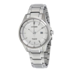 Citizen TI + IP Eco-Drive Silver Dial Men's Watch AW1490-50A