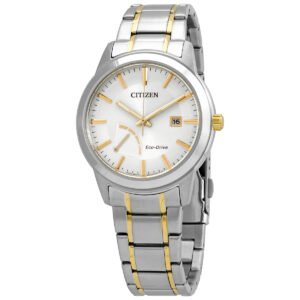 Citizen Eco-Drive Silver Dial Two-tone Men's Watch AW7014-53A