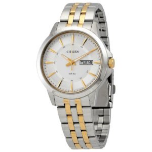 Citizen Quartz Silver Dial Two-tone Men's Watch BF2018-52A